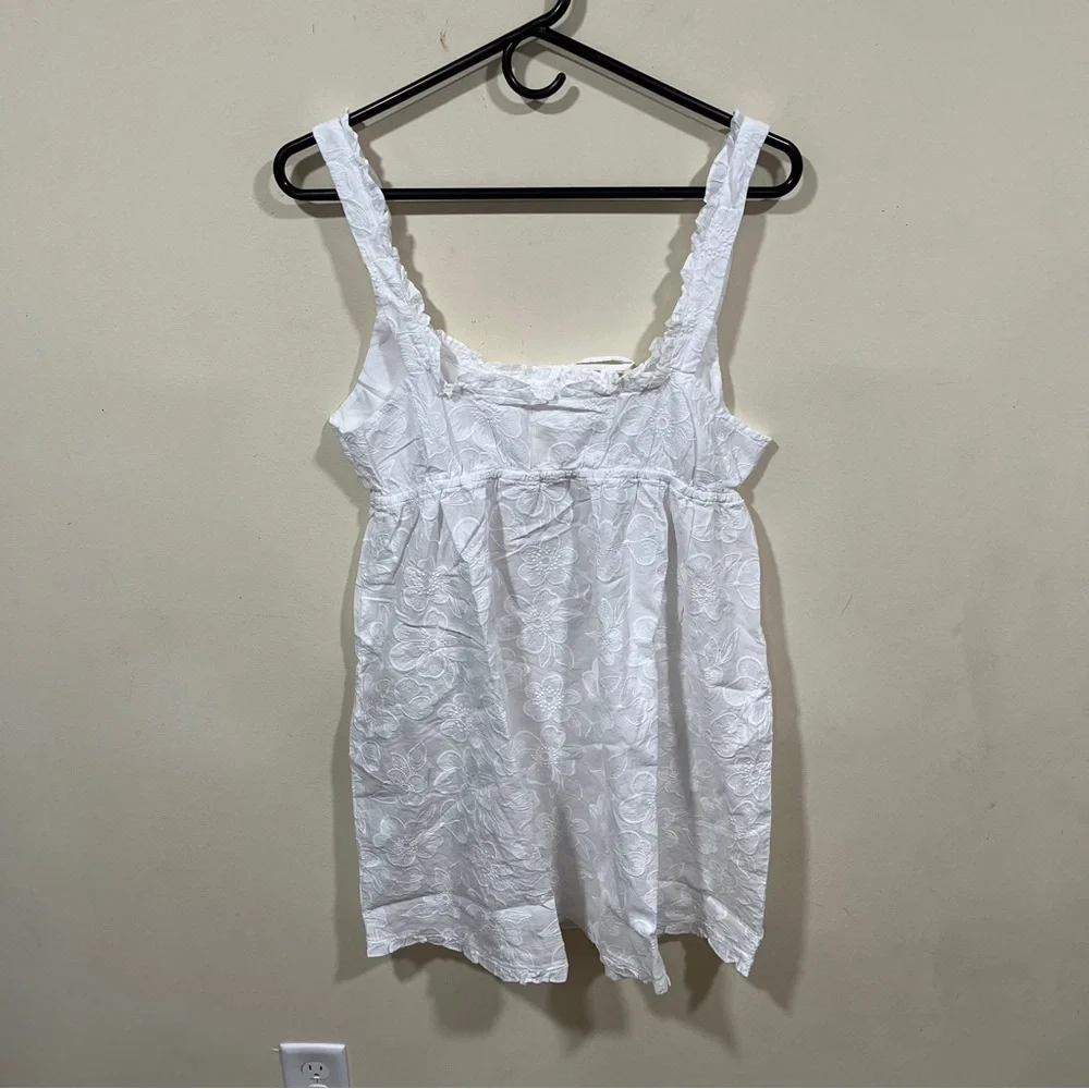 NWT Aerie Off-Duty Embroidered Cotton Nightie
Size M white pjs dress - Picture 10 of 11
